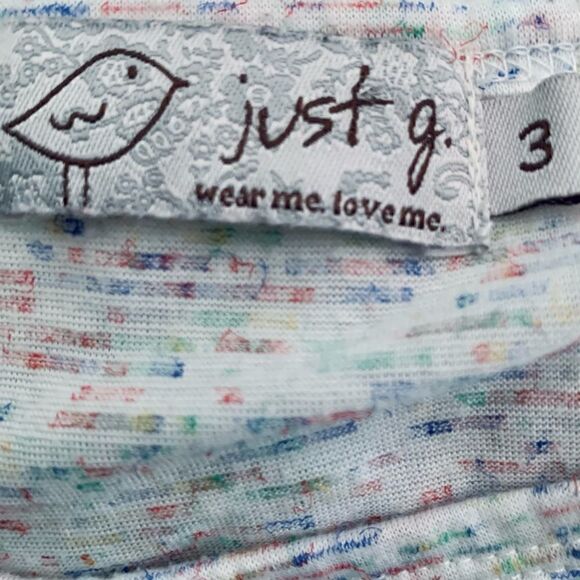Just g Graphic Scoop Neck Short Sleeve T-shirt Size Small - Picture 8 of 8
